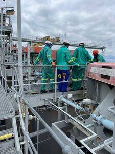 Coveralls platform work